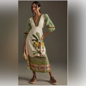Farm Rio x Anthropologie Palm V-Neck
Midi Dress - Medium